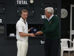 Patrick Allen - For scoring 163 runs vs Finchampstead 3rd (away) 07/05/2011 - Presented by Cecil Fright